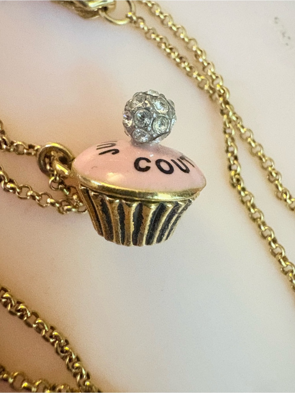 Juicy Couture cupcake necklace